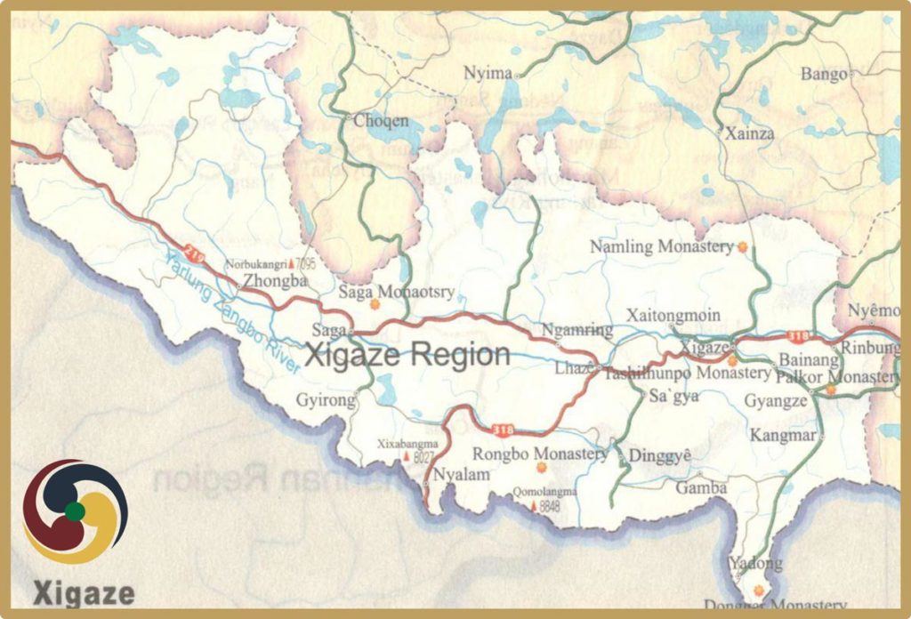 Tibet Travel Map - Tibet Universal Tours And Travel